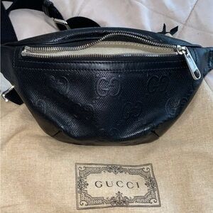 Gucci Black Leather Men's Bag